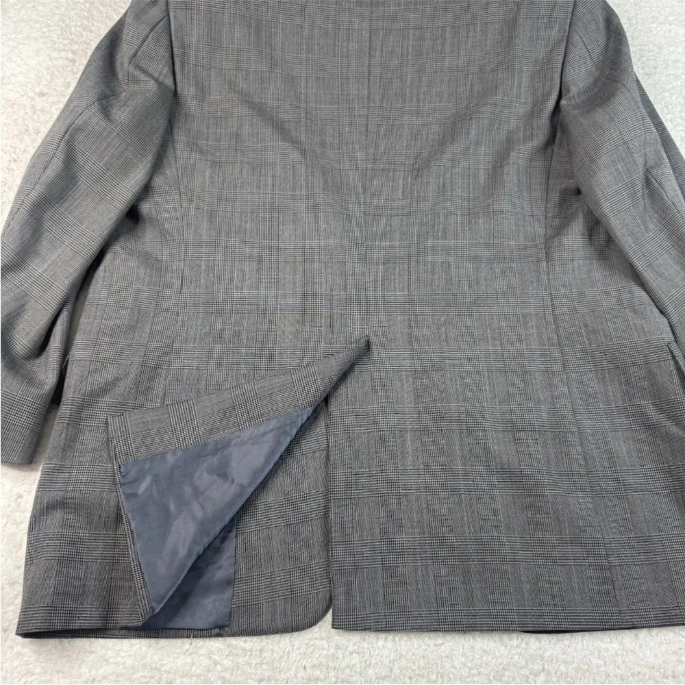 Vtg Brooks Brothers Blazer Plaid Wool‎ Sport Coat Jacket 41R USA Brown